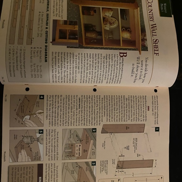 🎉5/$10🎉 Woodsmith magazine vol 23 number 135 June 2001 drop leaf coffee table - Picture 4 of 7